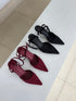Buckle Straps Close Toe Heels